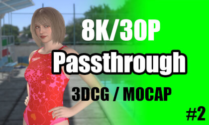Passthrough Posing in swimwear VR Video Passthrough Posing in swimwear VR
