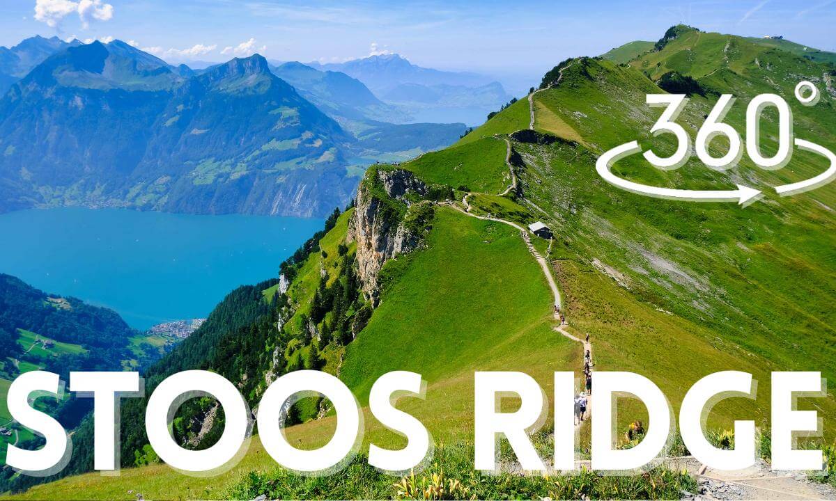 Stoos Ridge Trail 360° | Lake Lucerne Swiss Alps VR Hike 8K