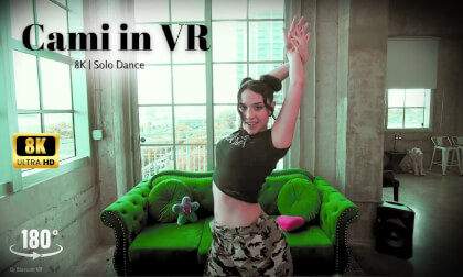 Cami vibing to 'Quieren Ser Como Yo' — full 180° experience, filmed in Miami. Cami vibing to 'Quieren Ser Como Yo' — full 180° experience, filmed in Miami.