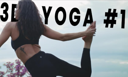 🧘♀️ 3D Yoga #1 – Girl in the Purple Forest 🌿💜 !! 🧘♀️ 3D Yoga #1 – Girl in the Purple Forest 🌿💜 !!