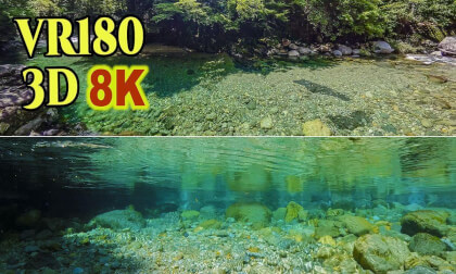 A crystal clear mountain stream at Atera Valley in Nagano , JAPAN