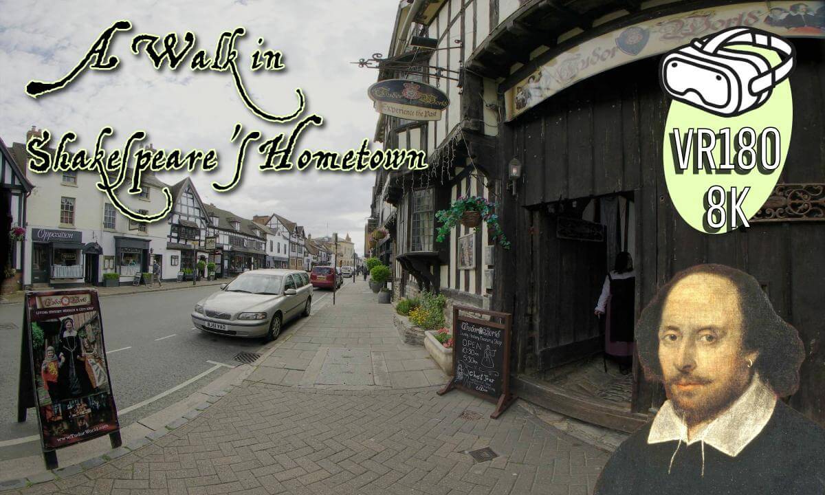 Walk In Shakespeare’s Footsteps! 🏡 180° VR Tour Of Stratford-Upon-Avon’s Historic Streets