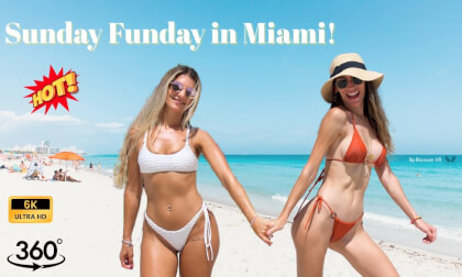 Bikini Babes + Miami Heat = Sunday Done Right -in 360° Bikini Babes + Miami Heat = Sunday Done Right -in 360°