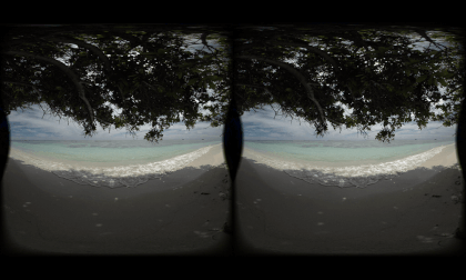 Sea Beach Maldives Under the Tree Good Place for VR Relax Sea Beach Maldives Under the Tree Good Place for VR Relax