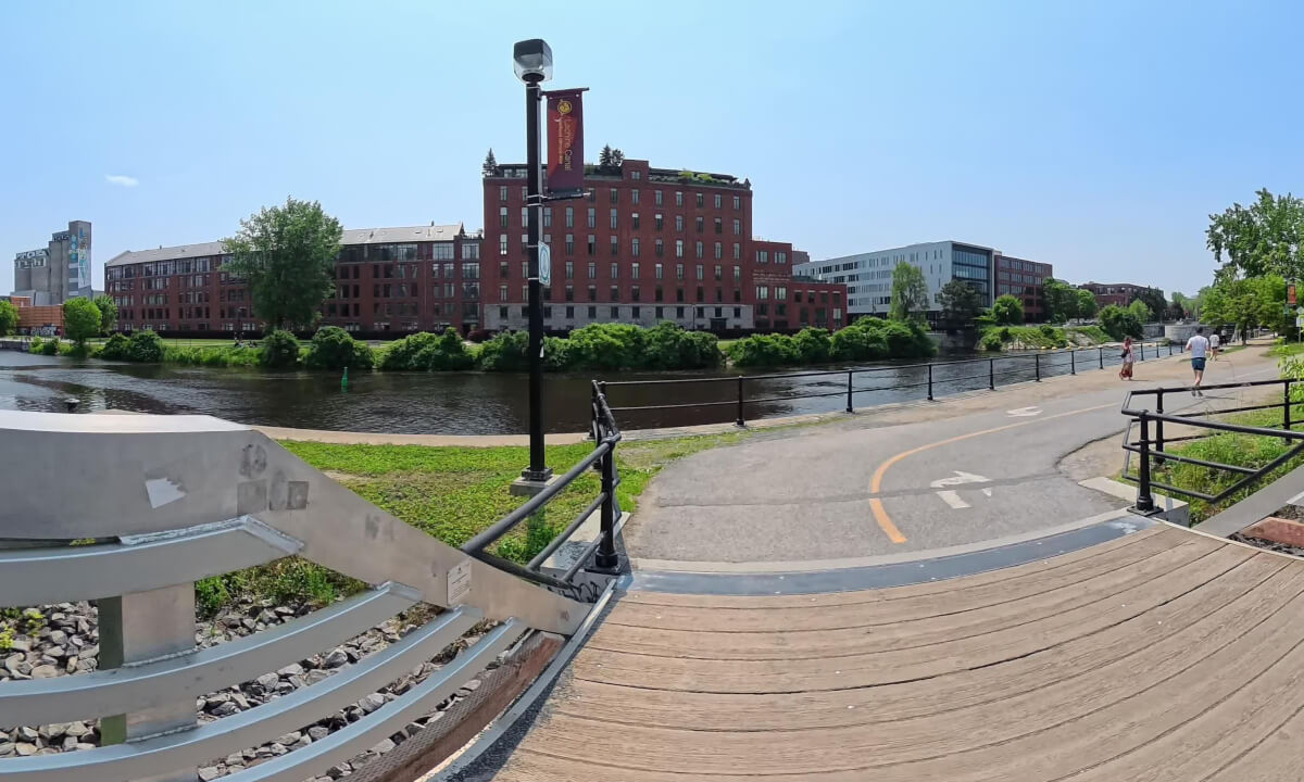 VR 360 Bike Ride in Montreal 8K - Journey to Habitat 67
