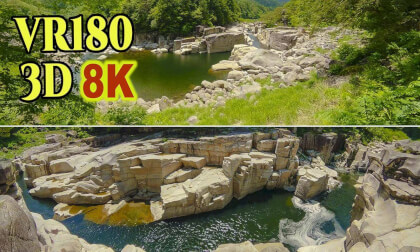 Nezame-no-toko ,a scenic spot created by the erosion of the Kiso River in Nagano , JAPAN VR Video Nezame-no-toko ,a scenic spot created by the erosion of the Kiso River in Nagano , JAPAN VR