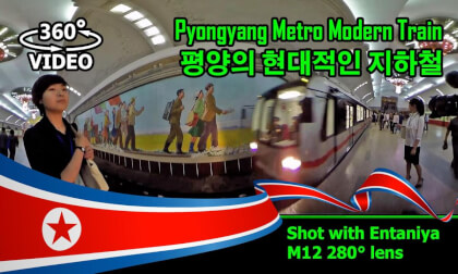평양의 현대적인 지하철 - Pyongyang Metro New Train - North Korea 평양의 현대적인 지하철 - Pyongyang Metro New Train - North Korea
