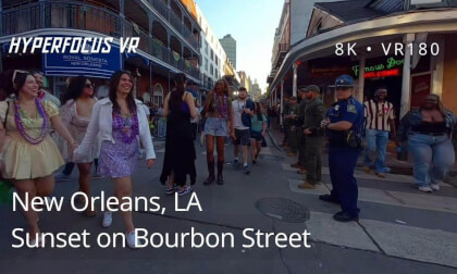 Mardi Gras on Bourbon Street: 5 PM Peak Energy | 8K 60FPS VR180 3D