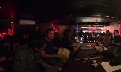 360 Live Music -Rueda de Samba - in anyway bar of Santiago de Chile