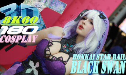Honkai Star Rail Black Swan Cosplay, 3D VR180, AX2024, rexchu_tala, 崩壊 スターレイル ブラックスワン コスプレ, 8K60FPS VR Video Honkai Star Rail Black Swan Cosplay, 3D VR180, AX2024, rexchu_tala, 崩壊 スターレイル ブラックスワン コスプレ, 8K60FPS VR