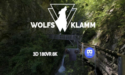 Wolfsklamm Gorge in Tyrol. 3D 8K Immersive 180VR video. VR Video Wolfsklamm Gorge in Tyrol. 3D 8K Immersive 180VR video. VR