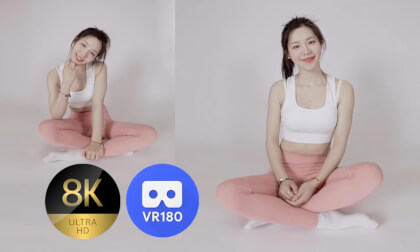 Yoga outfit girl VR Video Yoga outfit girl VR