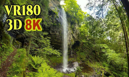 Shin-taki-waterfall , a place of ascetic practices where you are hit by the waterfall in Nagano , JAPAN VR Video Shin-taki-waterfall , a place of ascetic practices where you are hit by the waterfall in Nagano , JAPAN VR