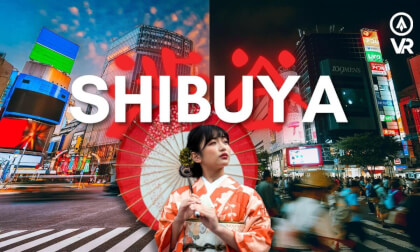 Sunset tour of Shibuya Crossing in VR