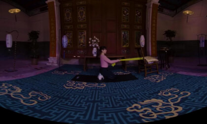 Elastic Band Sitting Rowing - Little Pepper Fat Burning Strategy Back Training Series - Episode 2 VR Video Elastic Band Sitting Rowing - Little Pepper Fat Burning Strategy Back Training Series - Episode 2 VR