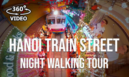 Hanoi Train Street - Night Walking Tour. Hanoi Train Street - Night Walking Tour.
