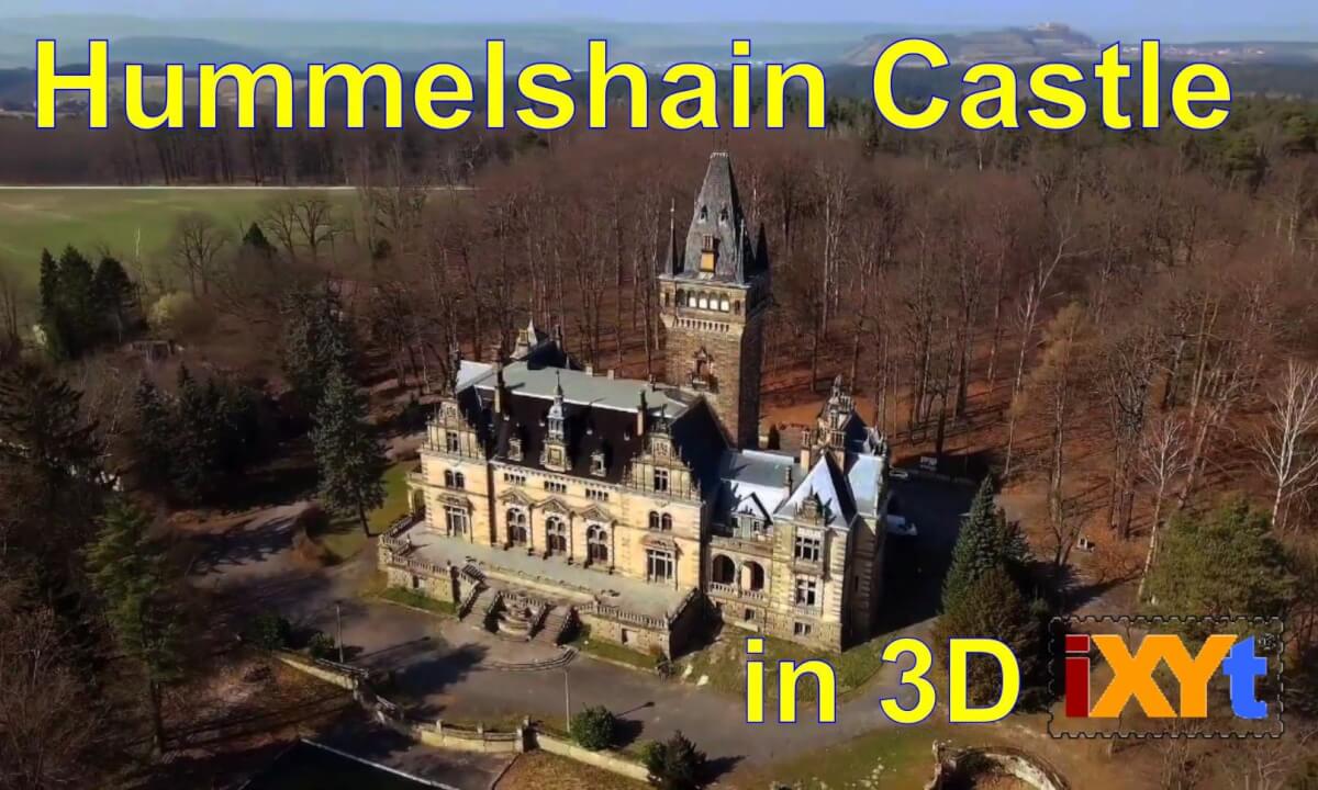 Hummelshain Castle, Thuringia, Germany in 3D SBS LR video for VR