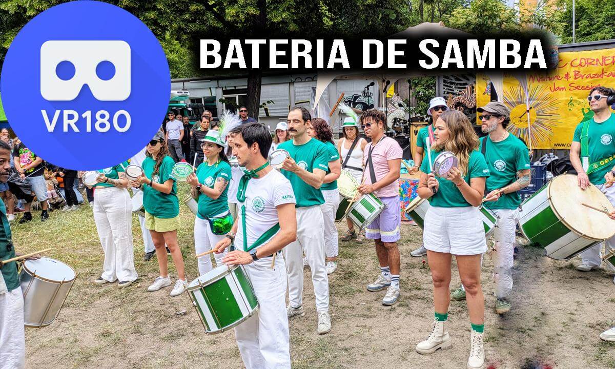 Bateria De Samba - 8K VR180 Drum Music Show