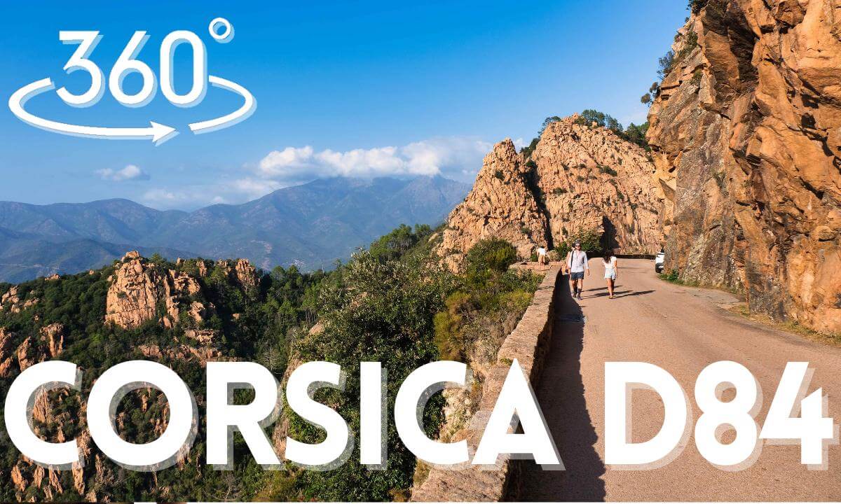 Corsica D84 360° VR Drive | Bastia ➜ Porto Scenic Road Trip in 8K