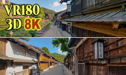 Tsumago-juku-town ,a historic post town with old streetscapes in Nagano , JAPAN VR Video Tsumago-juku-town ,a historic post town with old streetscapes in Nagano , JAPAN VR
