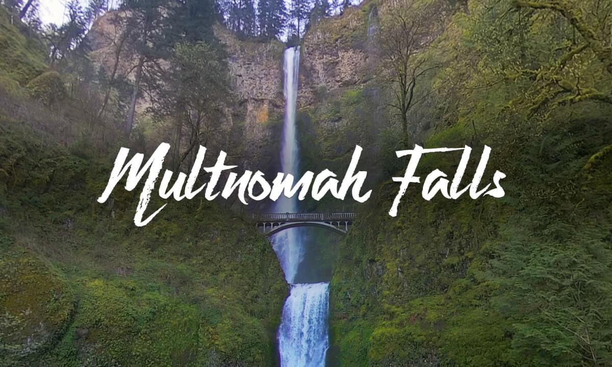 Oregon's Multnomah Falls in 8K 3D 360