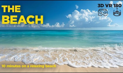 10-Minute Beach Escape in 3D VR 180: Serene Sounds & Tranquil Views VR Video 10-Minute Beach Escape in 3D VR 180: Serene Sounds & Tranquil Views VR
