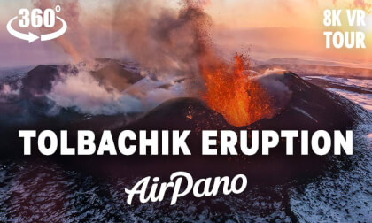 360 Virtual Tour №1. Plosky Tolbachik Volcano Eruption, Kamchatka, Russia 360 Virtual Tour №1. Plosky Tolbachik Volcano Eruption, Kamchatka, Russia