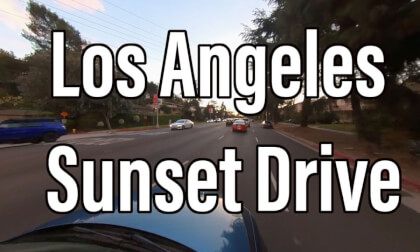 Los Angeles Sunset Drive VR Video Los Angeles Sunset Drive VR