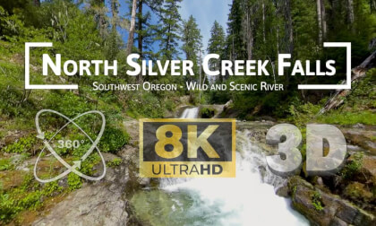 8K 3D AMBIX 360° | North Silver Creek Falls | ASMR VR Journey VR Video 8K 3D AMBIX 360° | North Silver Creek Falls | ASMR VR Journey VR