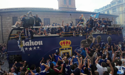 Real Oviedo made it back to the first division of the Spanish football league after 24 years VR Video Real Oviedo made it back to the first division of the Spanish football league after 24 years VR
