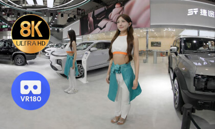 Models at the booth of Jetour VR Video Models at the booth of Jetour VR