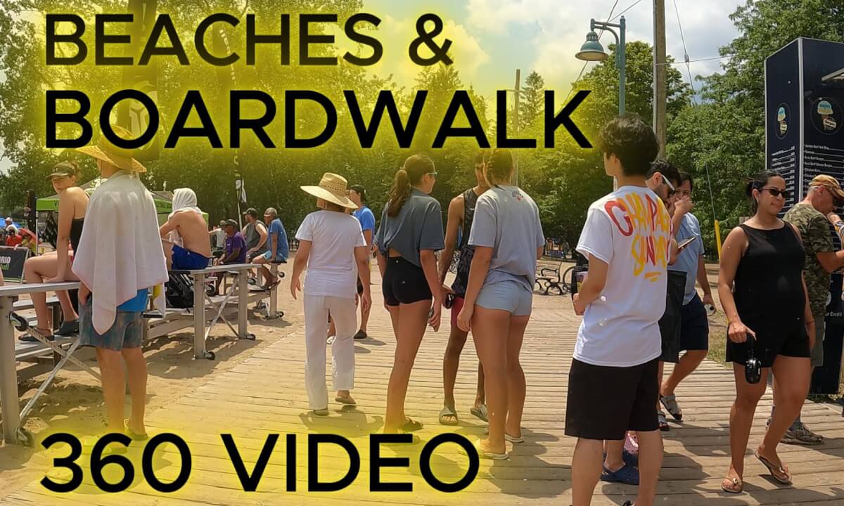 BEACHES & BOARDWALK PT1 Woodbine Beach Park - 8K 360 VR VIDEO - INSTA360 X5