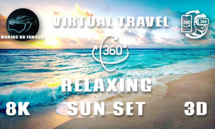 Relaxing 360 VR Sunset View | Calming Ocean Horizon & Soothing Nature Sounds for Relaxation & Chill Relaxing 360 VR Sunset View | Calming Ocean Horizon & Soothing Nature Sounds for Relaxation & Chill