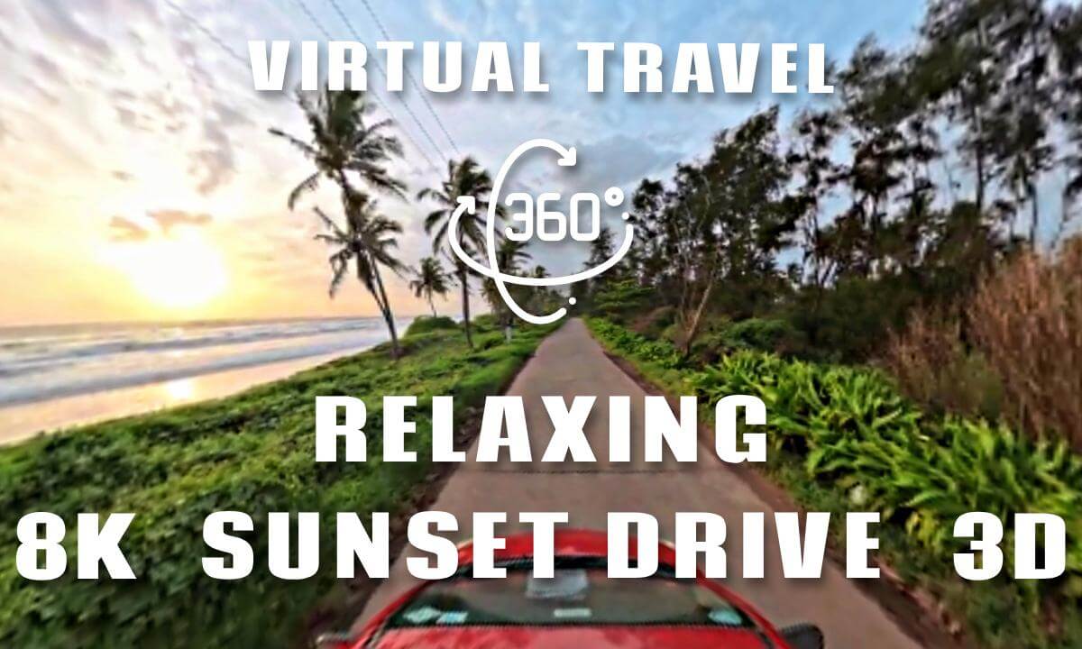 ASMR VR Beach Drive at Sasihithlu | Relaxing Coastal Views for Virtual Travel Escape