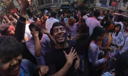 HOLI festival in nepal