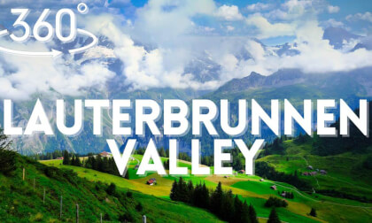 Lauterbrunnen Valley 360° 8K | Waterfalls & Swiss Villages in VR VR Video Lauterbrunnen Valley 360° 8K | Waterfalls & Swiss Villages in VR VR
