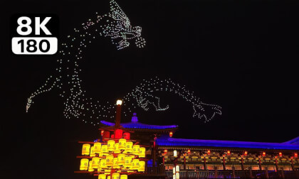 Immersive experience drone light & fireworks show沉浸式体验无人机灯光&烟花秀 VR Video Immersive experience drone light & fireworks show沉浸式体验无人机灯光&烟花秀 VR
