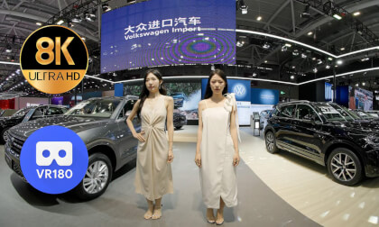 Performance at the booth of Volkswagen Import VR Video Performance at the booth of Volkswagen Import VR