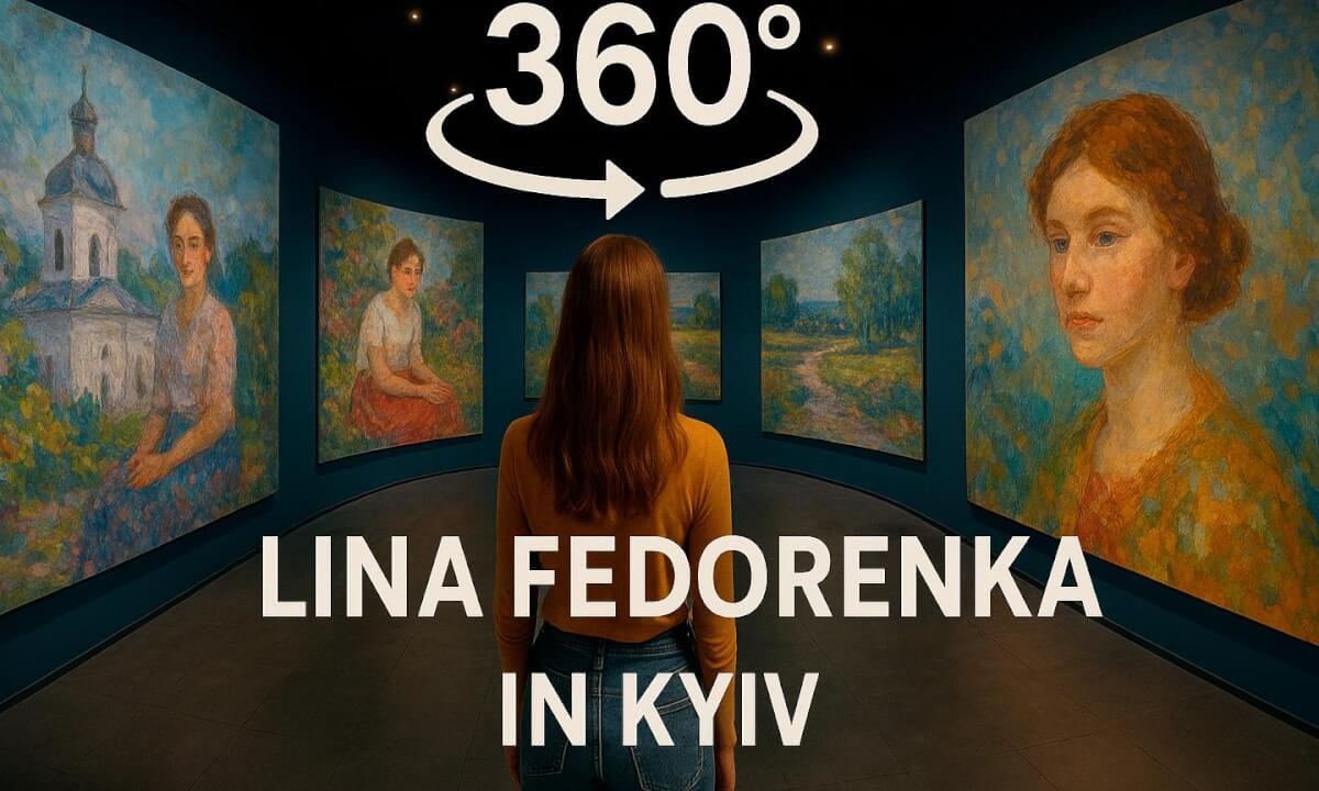 Insta 360 x4 Ukrainian Art in Kyiv Lina Fedorenko Exhibition VR 360°