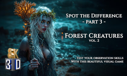 π§ Spot the difference game - π§ Beautiful Forest Creatures π² 8K 3D Spatial video π§ Spot the difference game - π§ Beautiful Forest Creatures π² 8K 3D Spatial video