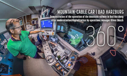 Mountain cable car of Bad Harzburg after modernization VR Video Mountain cable car of Bad Harzburg after modernization VR