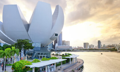 [180VR] ArtScience Museum, Helix Bridge - Singapore