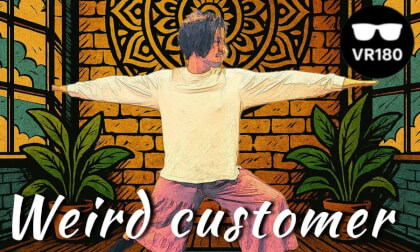 不食だと言い張ってるヤバい客   A crazy customer who insists they live without eating. VR Video 不食だと言い張ってるヤバい客   A crazy customer who insists they live without eating. VR