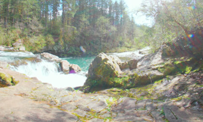 Beautiful Sunset Falls in Washington State 8K Immersive VR Video Beautiful Sunset Falls in Washington State 8K Immersive VR