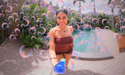 Pops All Around! 180° VR Bubble Adventure [Pictures] | www.VRwithKaty.com