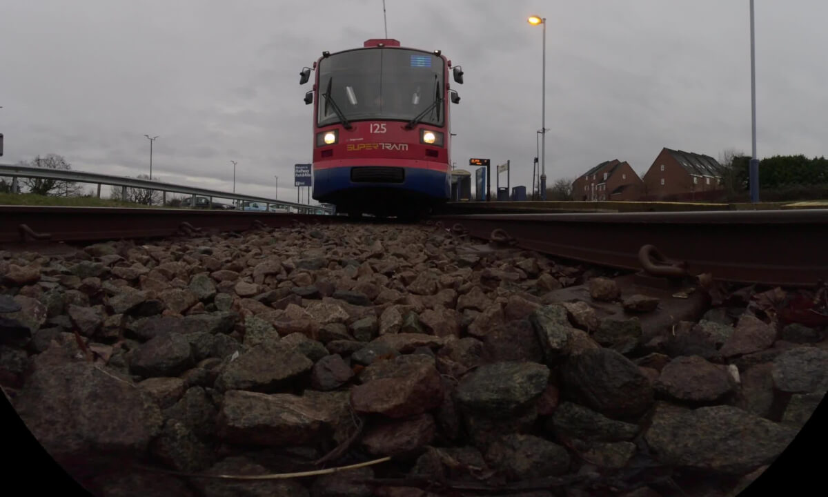 Under a Sheffield Tram
