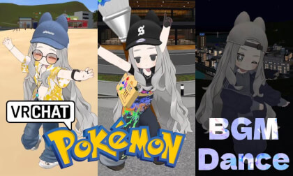 【VRChat】 ポケモン / Pokémon  BGM Dance 【4K | 3D180】