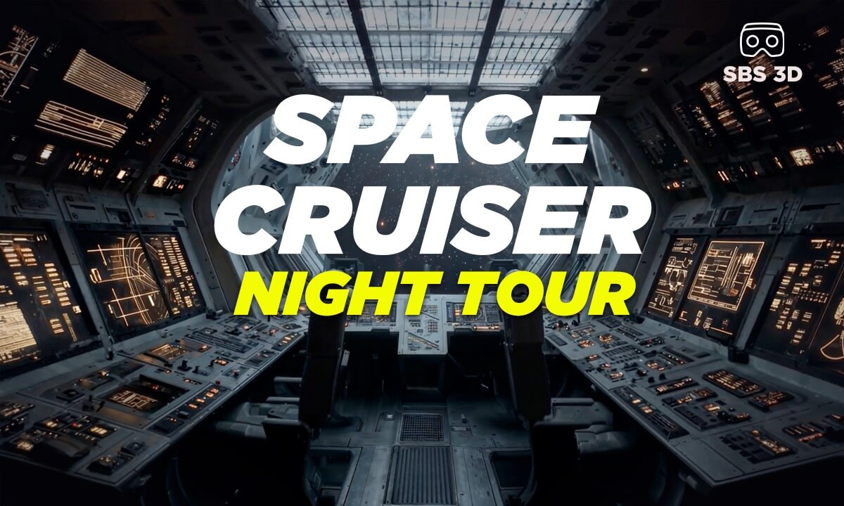 Space Cruiser Night Tour - A 3D Walkthrough from First Class to the Engine Bays