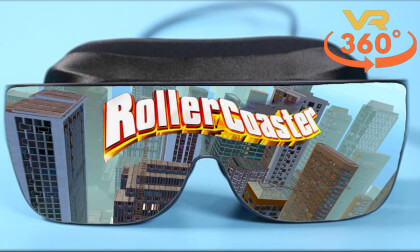 RollerCoaster City Environment VR 360° 8K