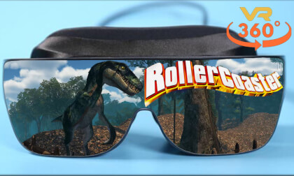 RollerCoaster Dinosaurs VR 360° 8K